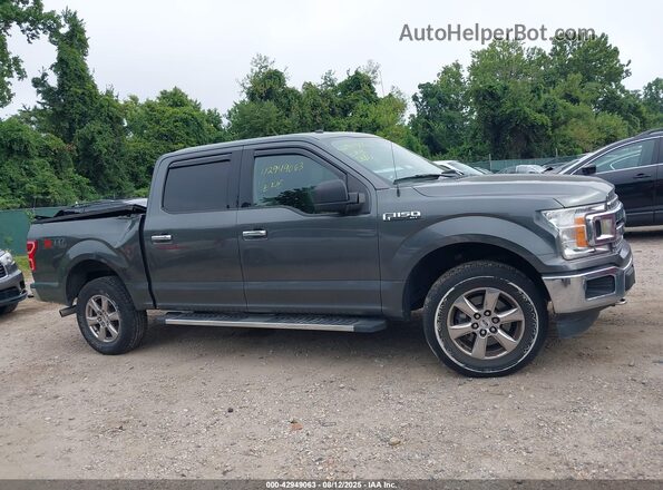 1FTEW1E53JFD64992 2018 FORD F150 Gray Սալոնի հետևի տեսք