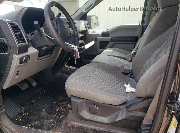 1FTEW1E5XJFC79325 2018 FORD F150 Black Front interior view