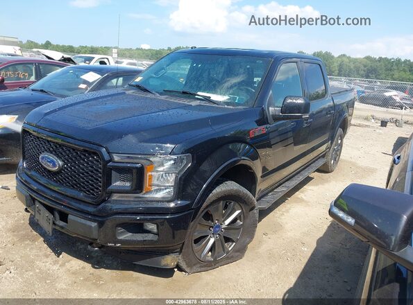 1FTEW1EG3JFD65982 2018 FORD F150 Черный Передняя левая четверть