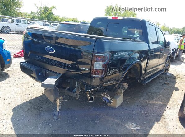 1FTEW1EG3JFD65982 2018 FORD F150 Черный Задняя правая четверть