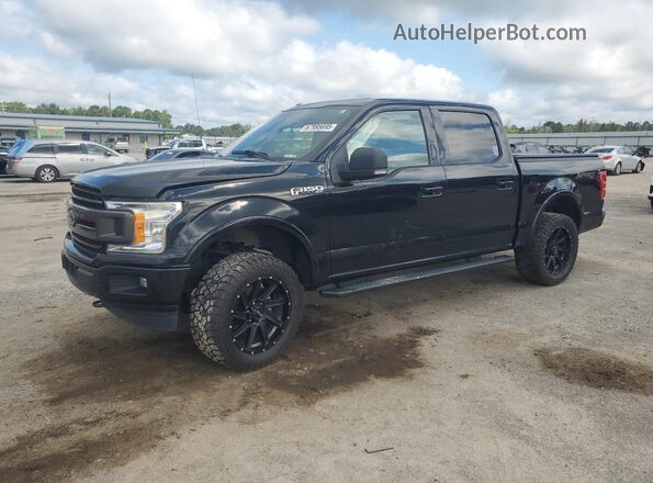 1FTEW1EP7JFC75735 2018 FORD F150 Black წინა მარცხენა ხედი სამი მეოთხედიდან