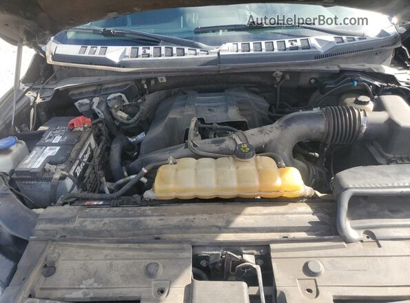 1FTEW1EP7JFC75735 2018 FORD F150 Black უკანა სალონის ხედი