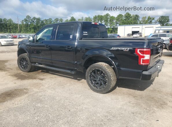1FTEW1EP7JFC75735 2018 FORD F150 Black უკანა მარცხენა