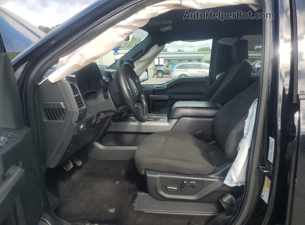 1FTEW1EP7JFC75735 2018 FORD F150 Black წინა სალონის ხედი