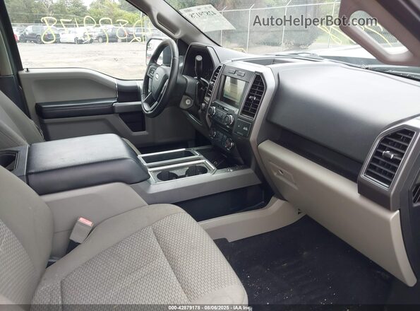 1FTEW1EPXJKF30658 2018 FORD F150 Gray Vista interior delantera