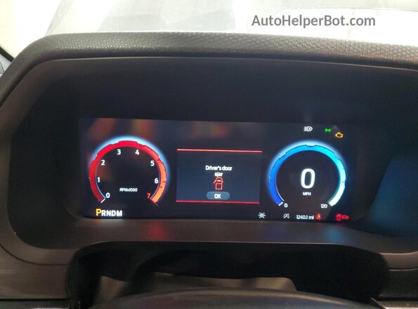 1FTEW2LP9SKD15346 2025 FORD F150 Gray Instrument cluster view