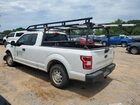 2018 Ford F150 Super Cab White vin: 1FTEX1CB6JFD93912