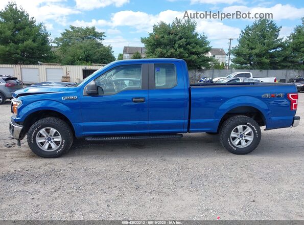 1FTEX1EB5JFA84395 2018 FORD F150 Blue სალონის 360-გრადუსიანი ხედი