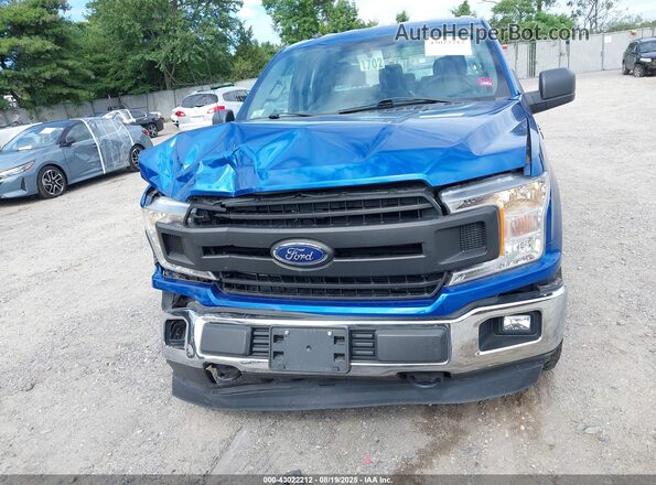 1FTEX1EB5JFA84395 2018 FORD F150 Blue ხელსაწყოთა პანელის ხედი
