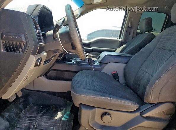 1FTEX1EP9JKD68437 2018 FORD F150 Silver Vista interior delantera