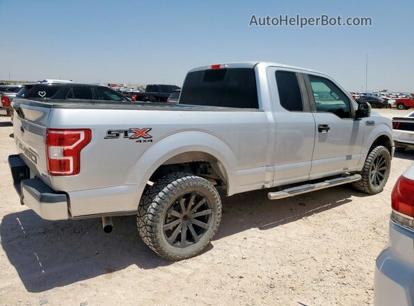 1FTEX1EP9JKD68437 2018 FORD F150 Silver Trasero derecho
