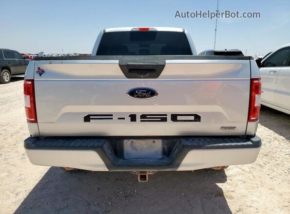 1FTEX1EP9JKD68437 2018 FORD F150 Silver Vista trasera