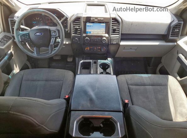 1FTEX1EP9JKD68437 2018 FORD F150 Silver Vista del salpicadero