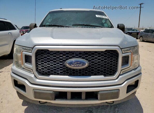 1FTEX1EP9JKD68437 2018 FORD F150 Silver Vista frontal