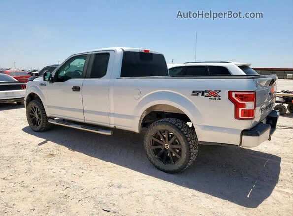 1FTEX1EP9JKD68437 2018 FORD F150 Silver Trasero izquierdo