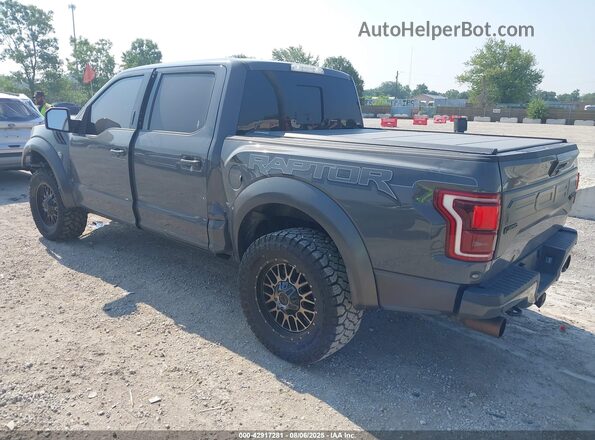 1FTFW1RG0JFD49964 2018 FORD F150 Gray Trasero izquierdo