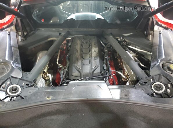 1G1YA2D41P5129184 2023 CHEVROLET CORVETTE Красный Вид задней части салона
