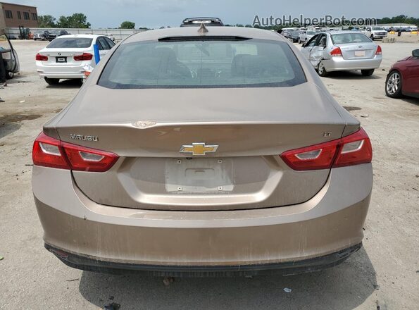 1G1ZD5STXJF256332 2018 CHEVROLET MALIBU Золотой Вид сзади