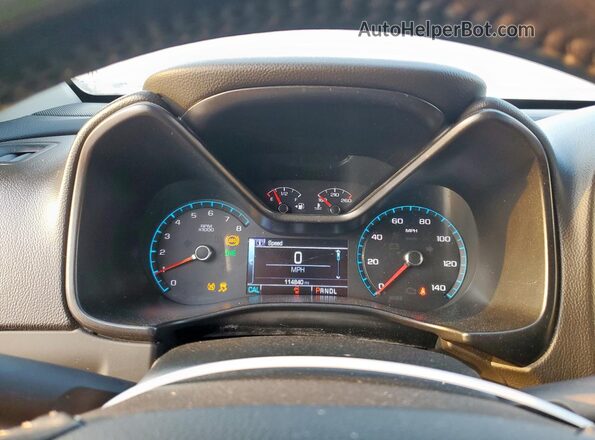 1GCGSCEN1J1166361 2018 CHEVROLET COLORADO White ხელსაწყოთა პანელის ხედი