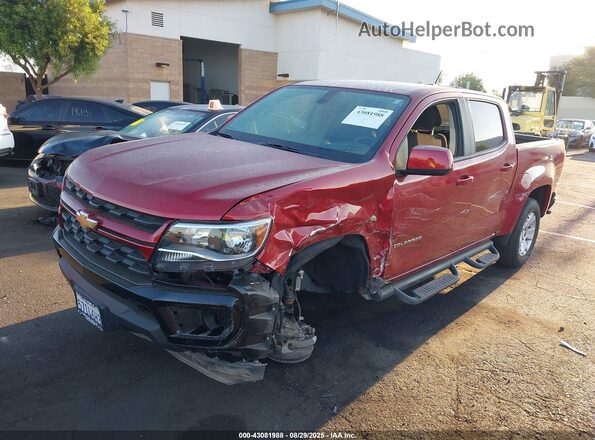 1GCGSCEN3M1258284 2021 CHEVROLET COLORADO Red Առջևի ձախ երեք քառորդ տեսարան