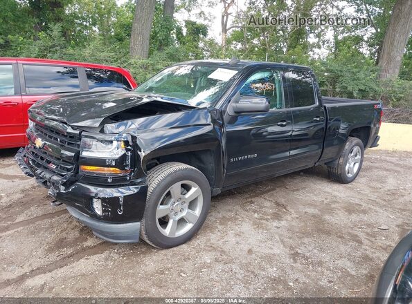 1GCVKREC6JZ369529 2018 CHEVROLET SILVERADO Black წინა მარცხენა ხედი სამი მეოთხედიდან