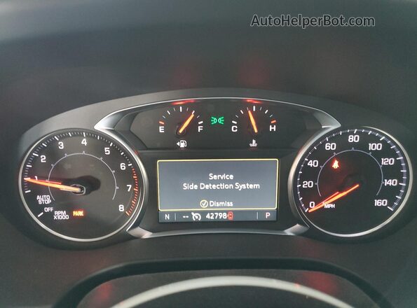 1GKKNML49PZ245700 2023 GMC ACADIA Белый Вид щитка приборов