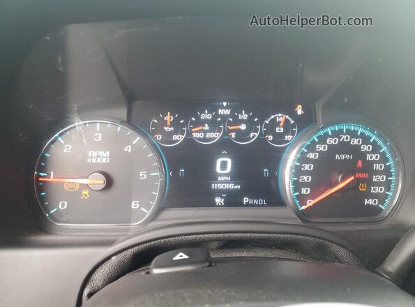 1GKS2CKJ7JR260004 2018 GMC YUKON Черный Вид щитка приборов