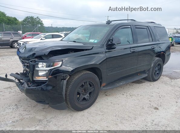 1GNSKCKC0JR134930 2018 CHEVROLET TAHOE Black Передня ліва чверть