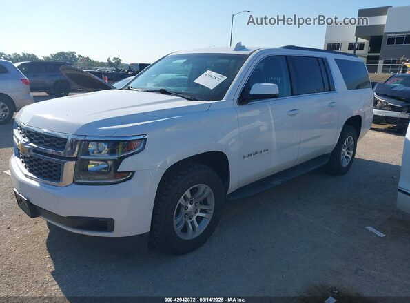 1GNSKGKC1JR137052 2018 CHEVROLET SUBURBAN White Առջևի ձախ երեք քառորդ տեսարան