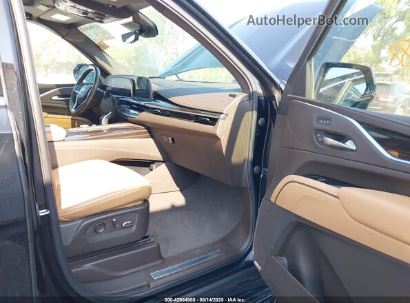 1GYS4BKL0PR156152 2023 CADILLAC ESCALADE Черный Вид салона спереди