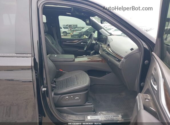 1GYS4RKL9PR254640 2023 CADILLAC ESCALADE Черный Вид салона спереди