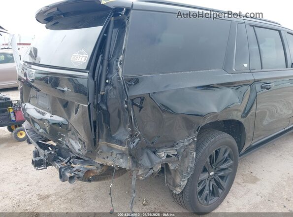 1GYS4RKL9PR254640 2023 CADILLAC ESCALADE Черный Вид спереди