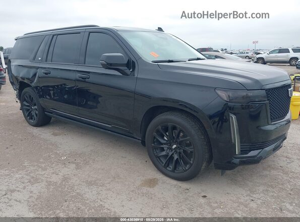 1GYS4RKL9PR254640 2023 CADILLAC ESCALADE Черный Передняя правая четверть