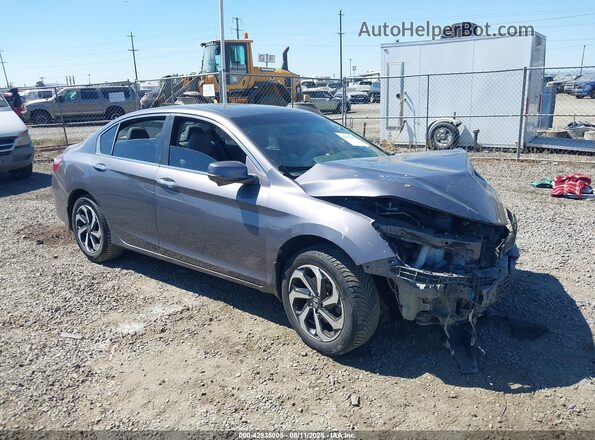 1HGCR2F84GA122846 2016 HONDA ACCORD Серый Передняя правая четверть
