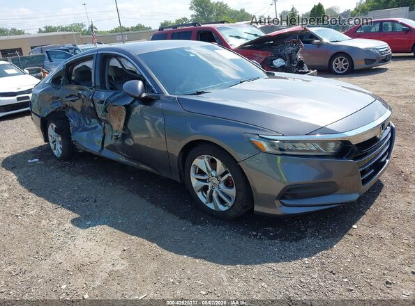1HGCV1F13JA258322 2018 HONDA ACCORD Gray Առջևի աջ
