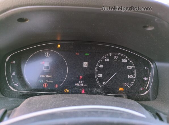 1HGCV1F18JA094842 2018 HONDA ACCORD Серебряный Вид щитка приборов
