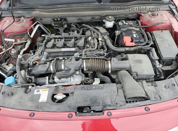 1HGCV1F33JA224575 2018 HONDA ACCORD Red Vista interior trasera