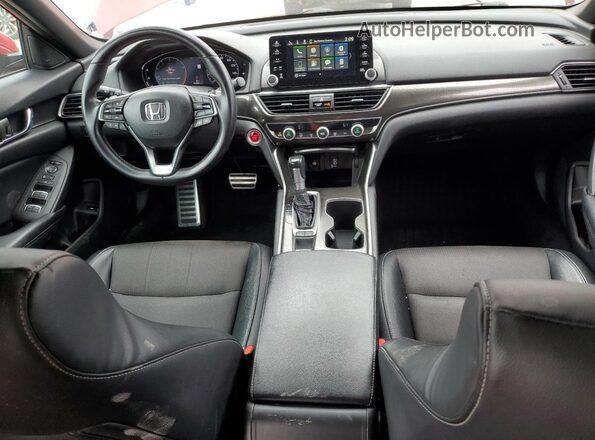 1HGCV1F33JA224575 2018 HONDA ACCORD Red Vista del salpicadero