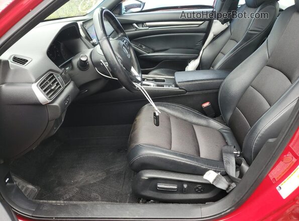 1HGCV1F33JA224575 2018 HONDA ACCORD Red Vista interior delantera