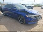2018 Honda Accord Sport Blue vin: 1HGCV1F37JA152537