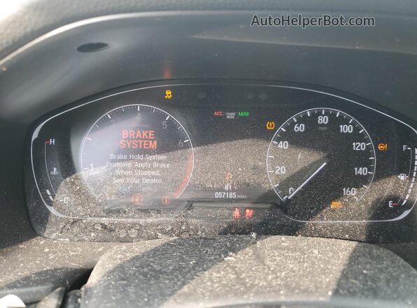 1HGCV1F38JA217735 2018 HONDA ACCORD Красный Вид щитка приборов