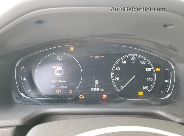1HGCV1F3XJA073699 2018 HONDA ACCORD Red Вид щитка приладів