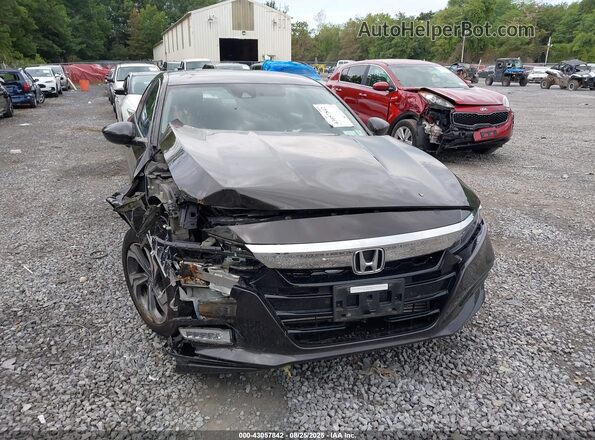 1HGCV1F46JA021480 2018 HONDA ACCORD Gray Вид спереду
