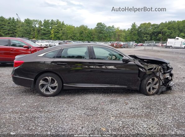1HGCV1F46JA021480 2018 HONDA ACCORD Gray Вид задньої частини салону