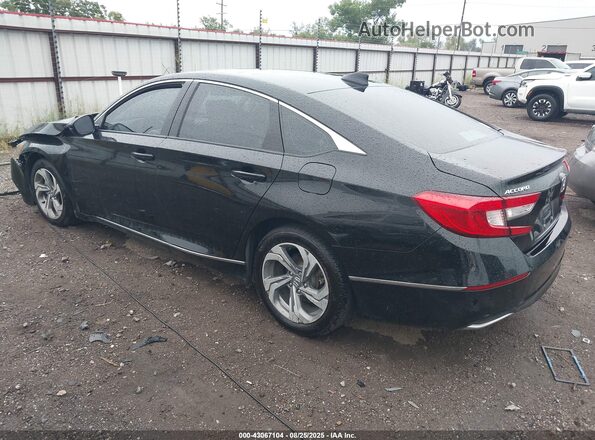 1HGCV1F54JA156885 2018 HONDA ACCORD Черный Задняя левая четверть
