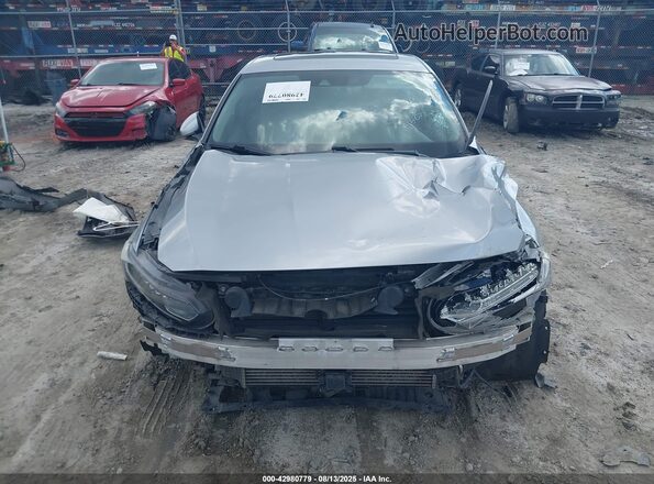 1HGCV1F57JA086766 2018 HONDA ACCORD Серебряный Вид щитка приборов