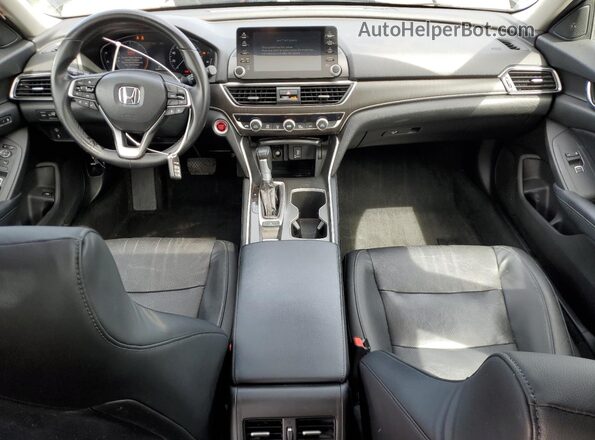 1HGCV1F58JA137465 2018 HONDA ACCORD Черный Вид панели приборов