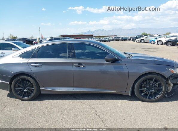 1HGCV1F94JA168554 2018 HONDA ACCORD Gray Vista interior trasera