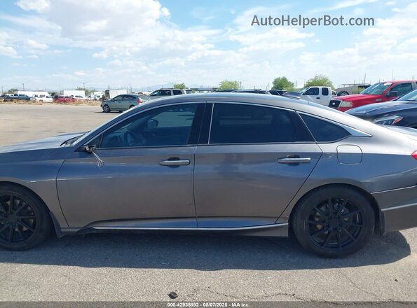 1HGCV1F94JA168554 2018 HONDA ACCORD Gray Vista interior de 360 grados