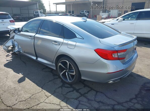 1HGCV2F39JA052249 2018 HONDA ACCORD Silver უკანა მარცხენა